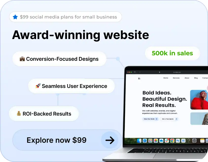 Award-winning website plan