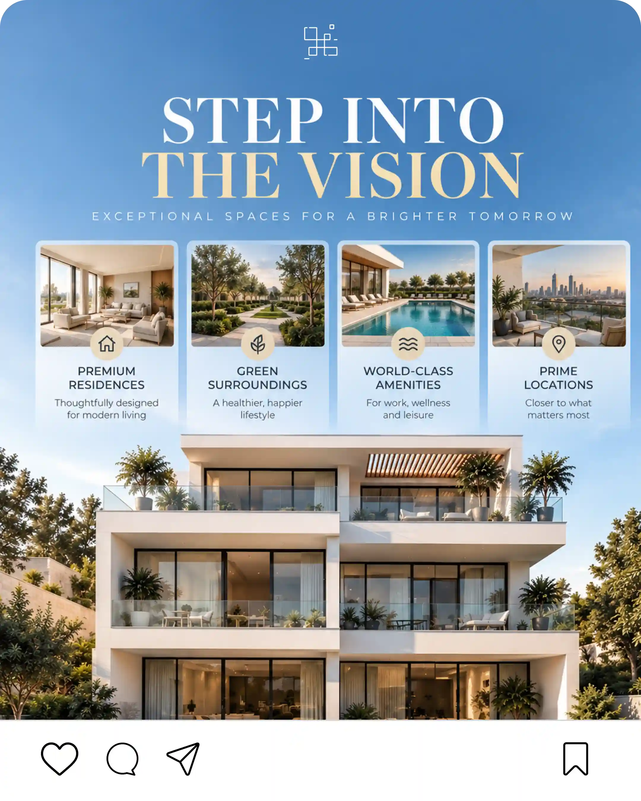 Real estate social media post created by our design team Real estate social media post created by our design team