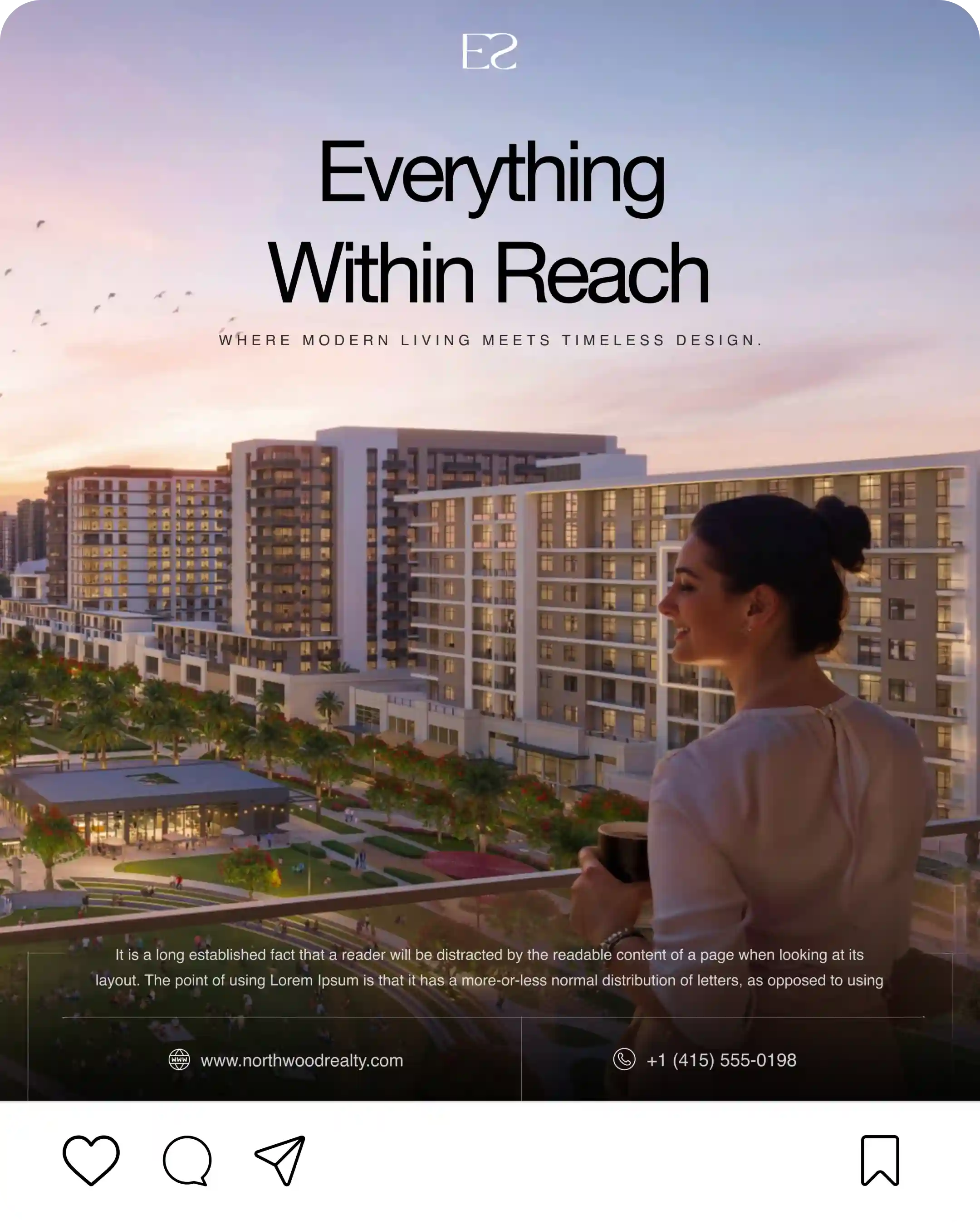 Real estate social media post created by our design team Real estate social media post created by our design team