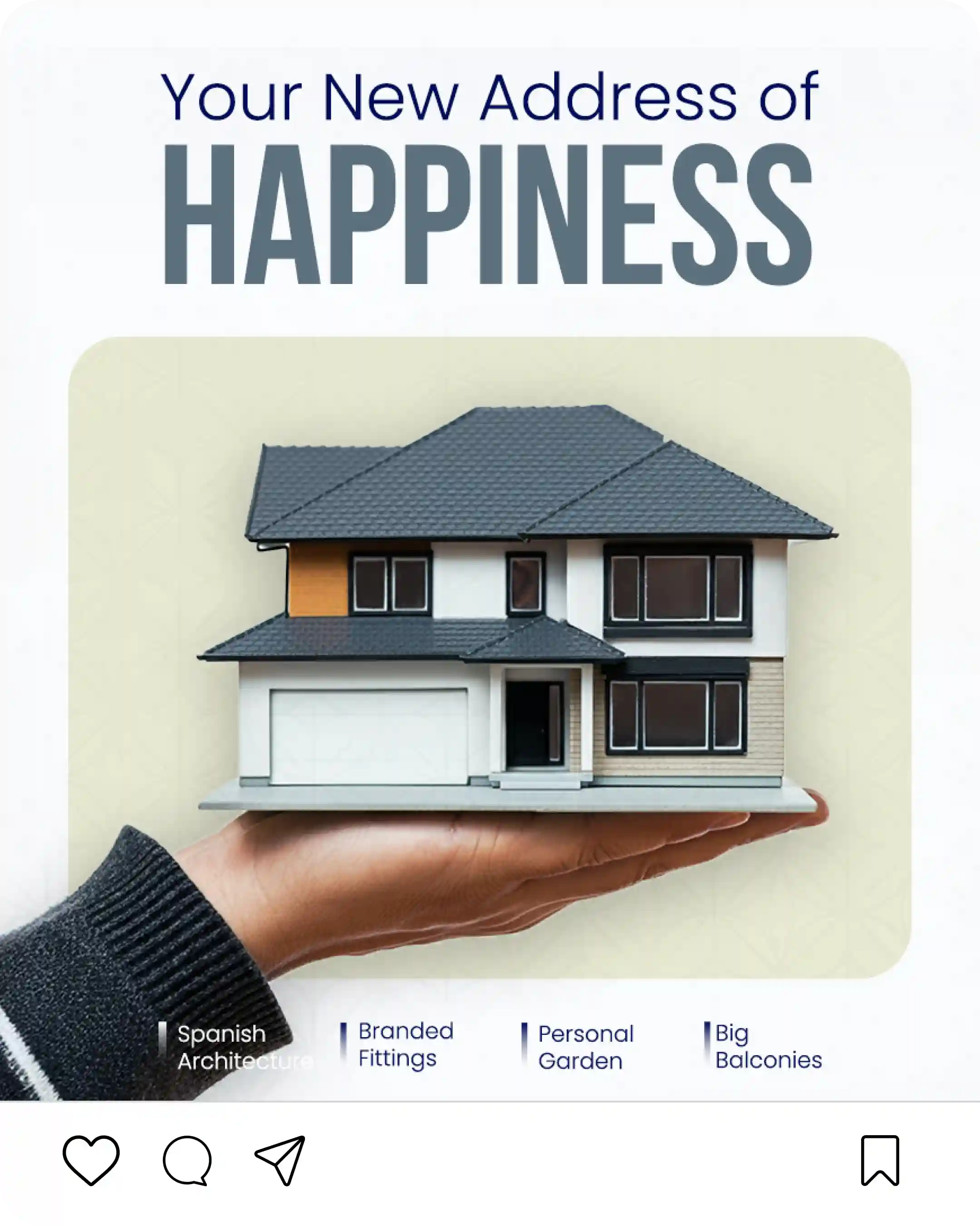 Real estate social media post created by our design team Real estate social media post created by our design team